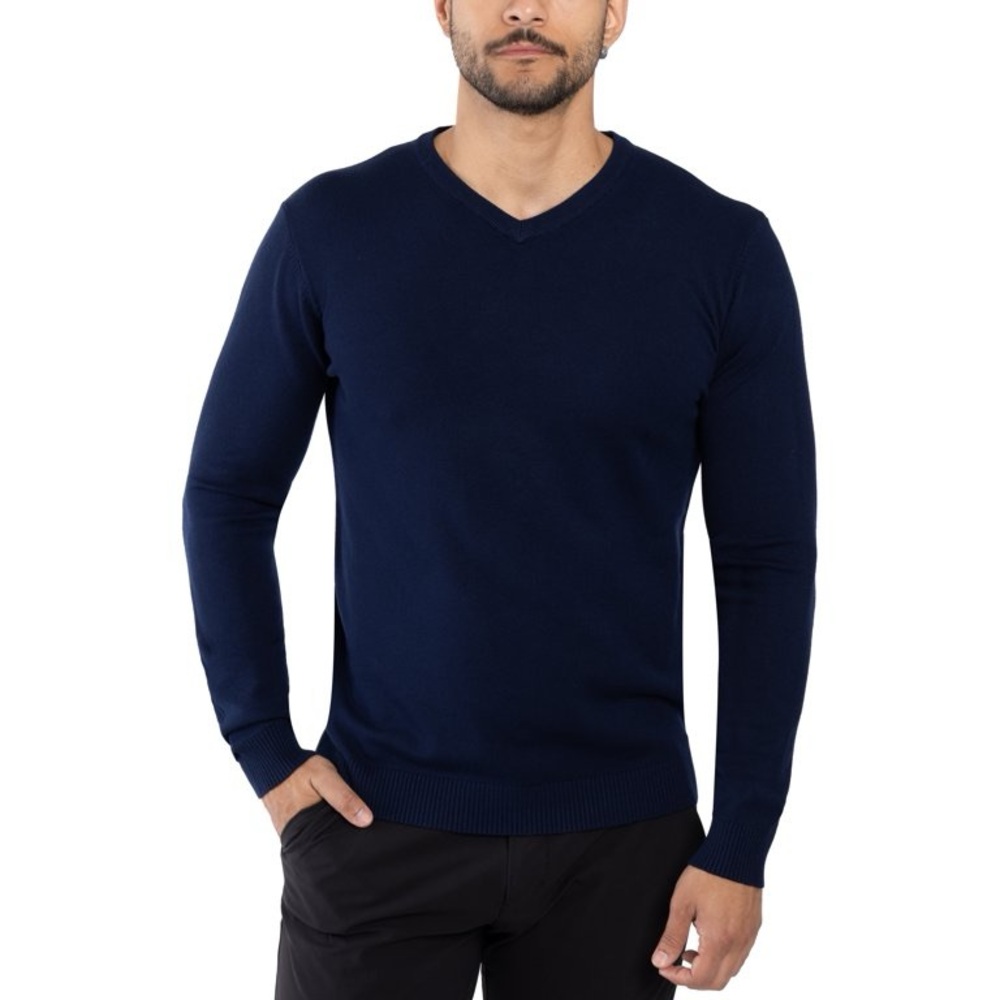X RAY JEANS Mens Basic V-Neck Sweater Pullover
